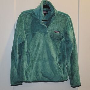 Patagonia Re-Tool Snap T Pullover Jacket Small Fleece Long Sleeve Green